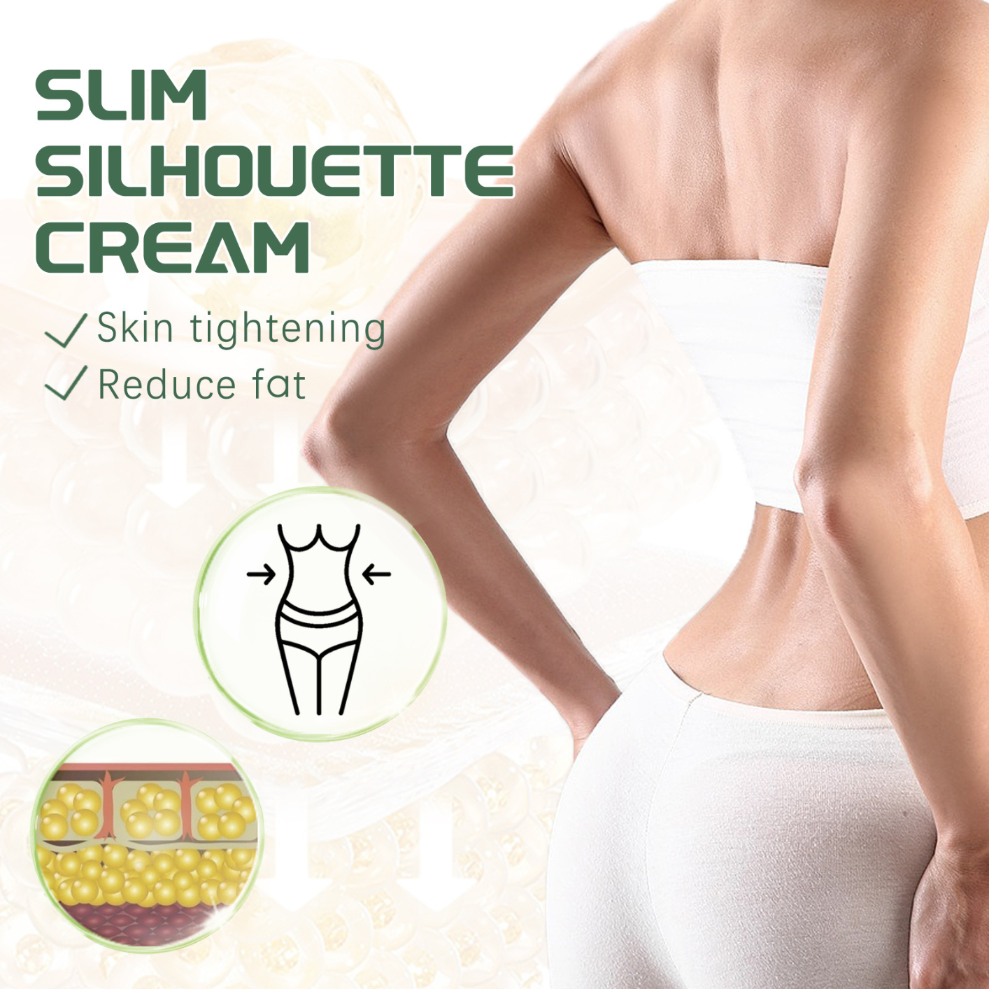 South Moon Slimming Cream Waist Belly Leg Fat Burning Remove