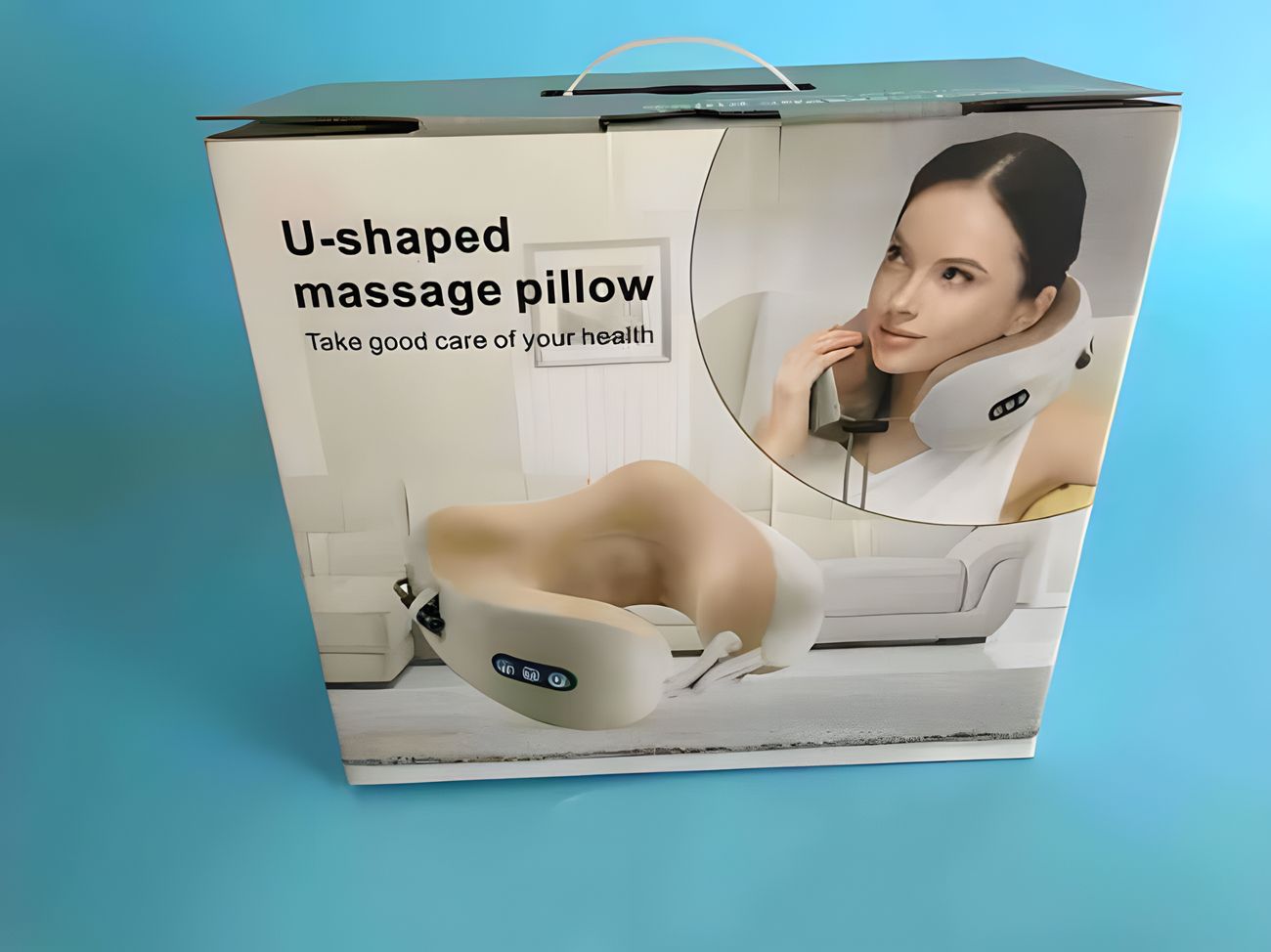 Kneading clip trapezius muscle kneading massage shawl cervical spine massage instrument neck knocking car household electric U-shaped pillow
