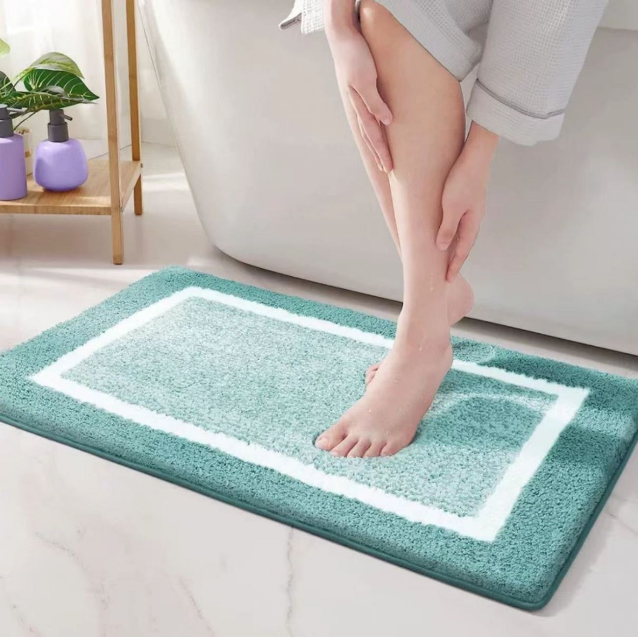 Toilet entrance mat, toilet anti-slip pad, entrance door mat, home carpet, cross-border thickened bathroom water-absorbing mat