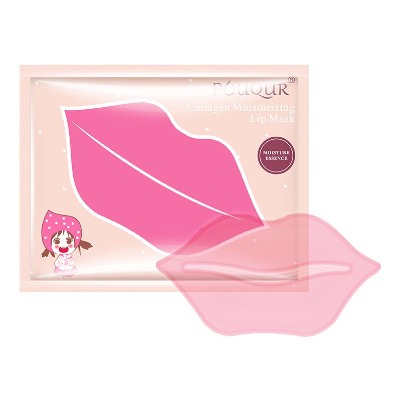 A piece of Moisturizing lip mask to lighten lip color hydrate and moisturize reduce lip lines for lip care