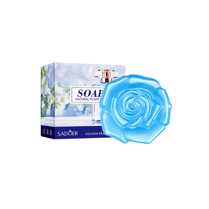 SADOER Cologne Essential Oil Soap Handmade Soap Cleansing Body Universal Soap (Free Foaming Net)
