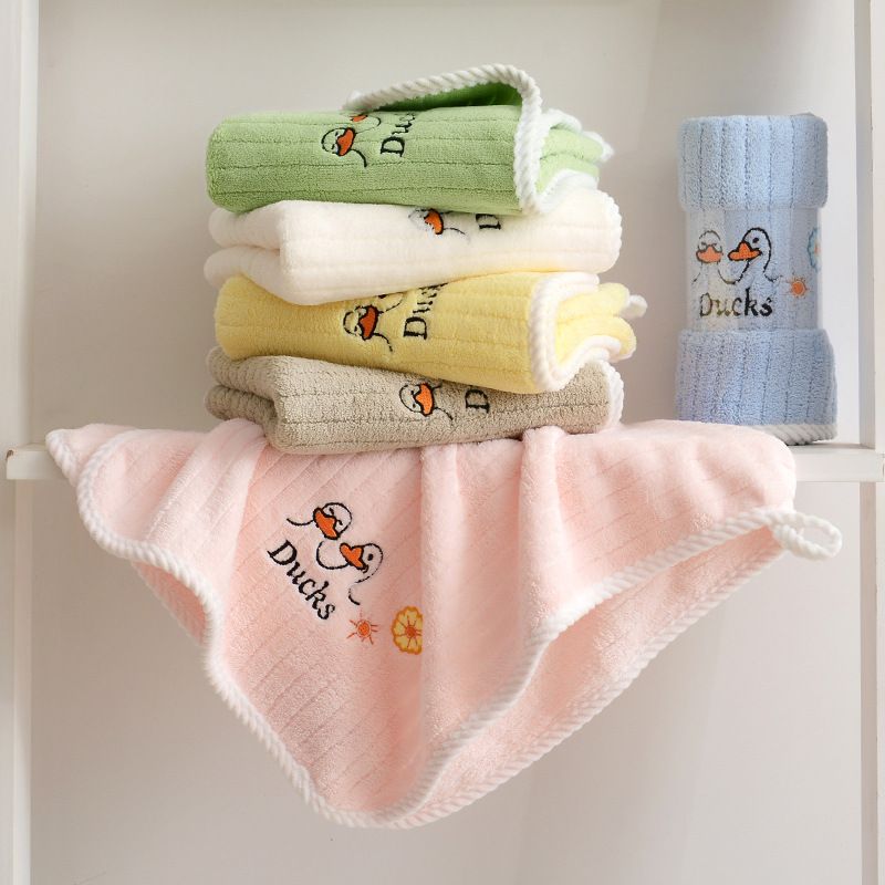 Children's Cotton Embroidered Towel Comfortable Soft Towel