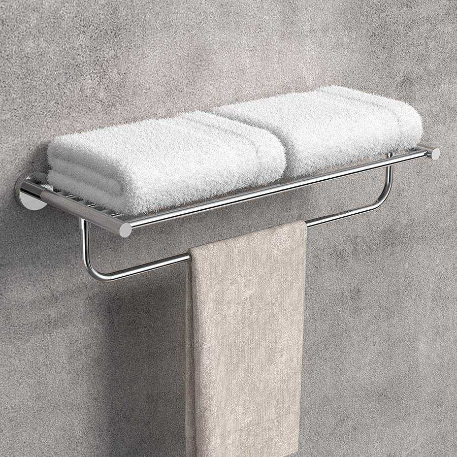 Towel Racks for Bathroom, Towel Rack Wall Mounted with Tower Bars, SUS 304 Stainless Steel Bathroom Shelf, Heavy Duty Hand Towel Holder