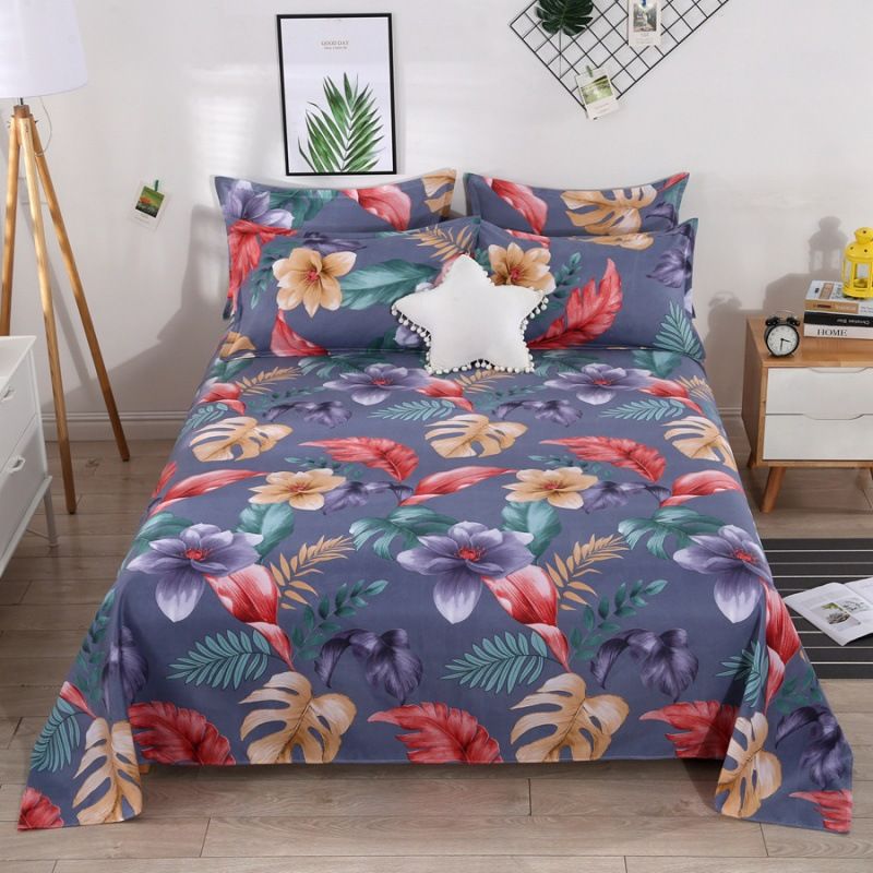 Polyester bed sheets pillowcase 48*74cm pillowslip 120*230cm ,160*230cm,200*230cm sheet free shipping