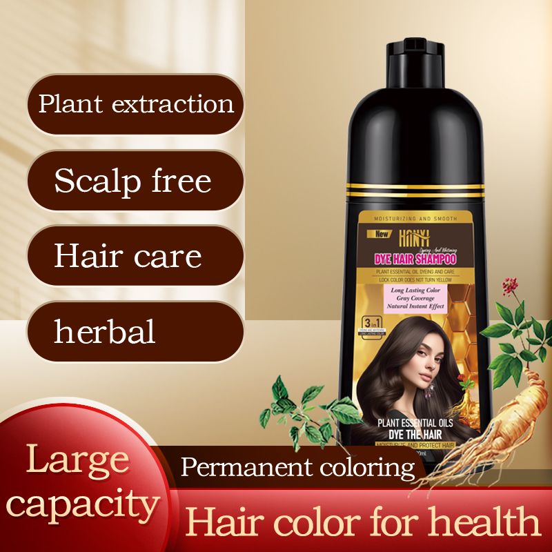 Bubble dye a black cover white hair natural black hair dye bubble dye non-irritating hair dye cream
