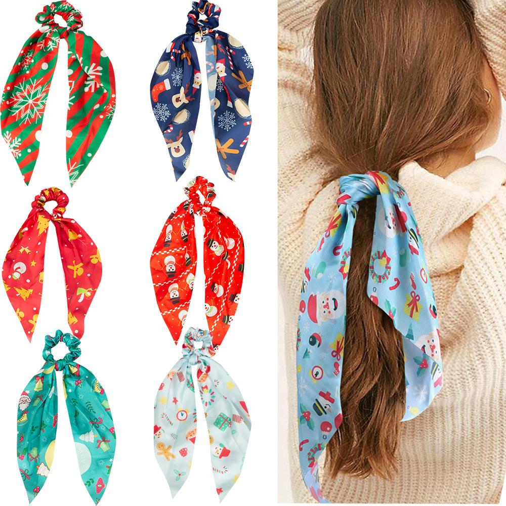 Fashion Hair Scarf Scrunchie Ties Hair Ribbon Ties