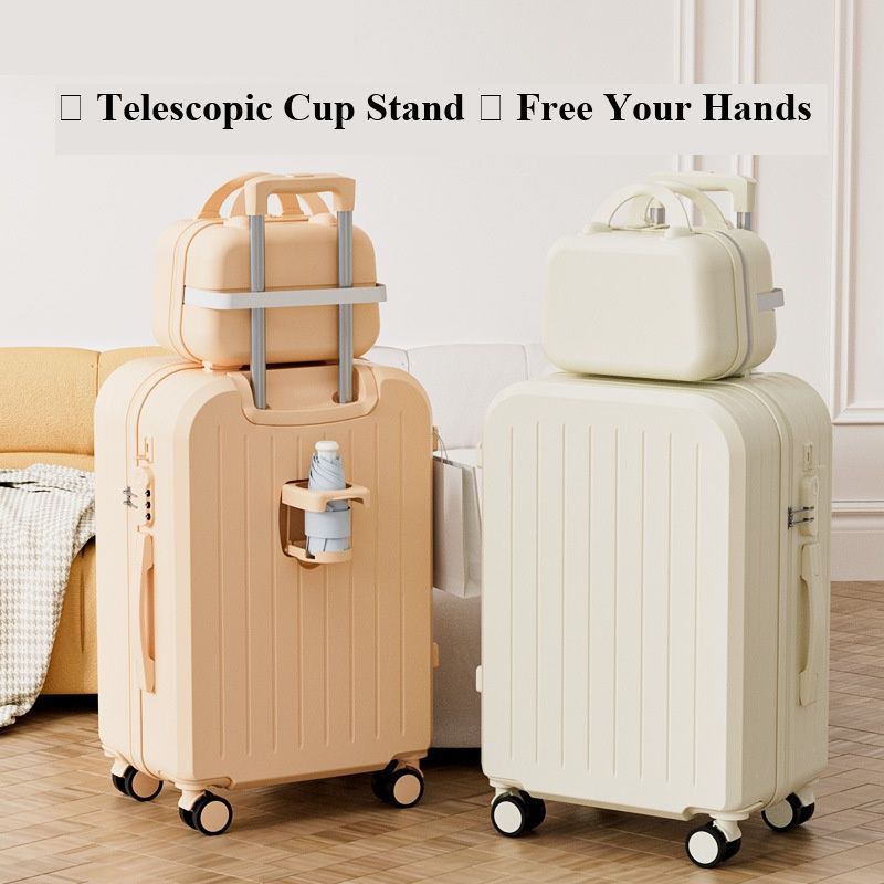 All‑in‑One Luggage New Fresh Style Suitcase Large Capacity Rolling Suitcase Student Password Travel Box for Men & Women
