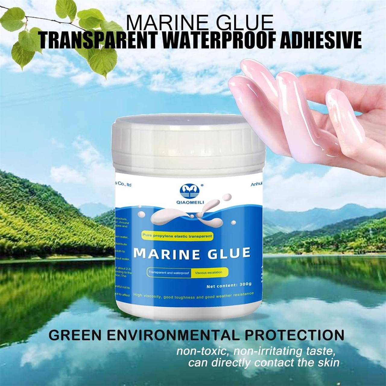 Invisible Waterproof Agent, Waterproof Insulating Sealant,Waterproof and Heat Insulation Sealant,Strong Invisible Waterproof Anti-Leakage Agent,Transparent Waterproof Coating,Leak-Free Glue Adhesive, 300g