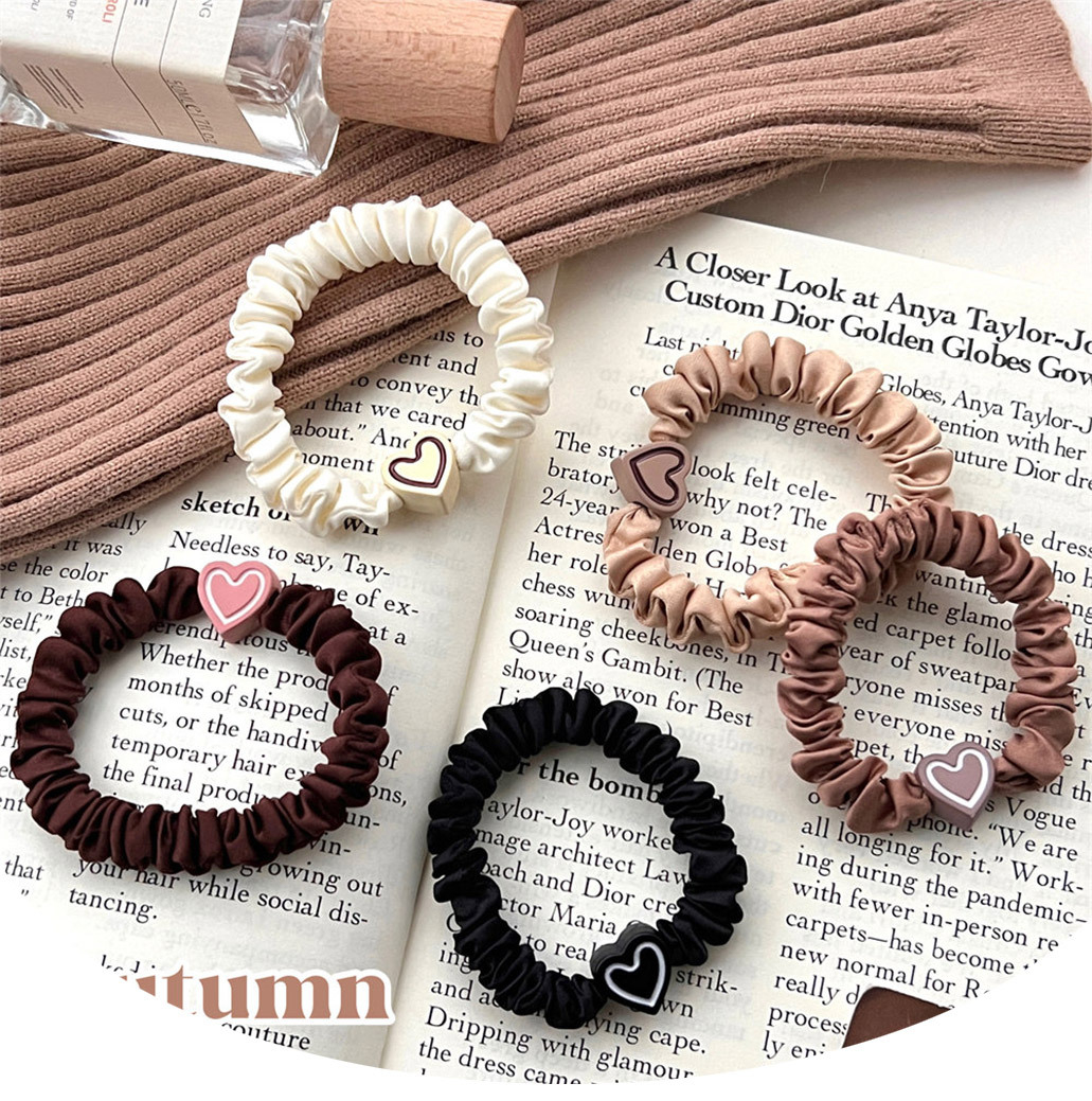 FQ1231 Women's Vintage Love Heart High Stretch Hairband Hair Accessories