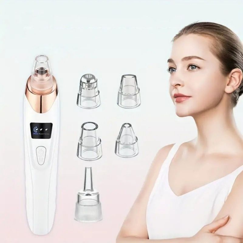 Household Electric Blackhead Remover Vacuum, Portable Facial Pore Cleaning Beauty Device, Multi‑Level Suction Skin Care Instrument for Daily Facial Surface Dirt & Blackhead Maintenance