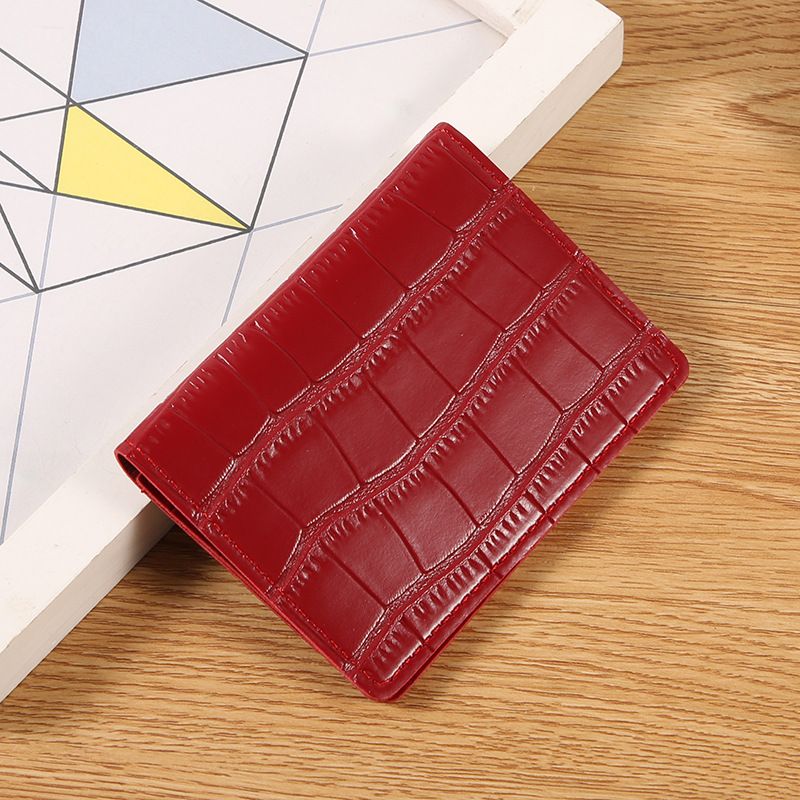 Women Crocodile Pattern Card Holder, Large Capacity Multi Card Slots Wallet, Portable ID & Driver License Organizer Card Case
