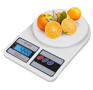 LCD Display Electronic Digital Kitchen Food Scale - White