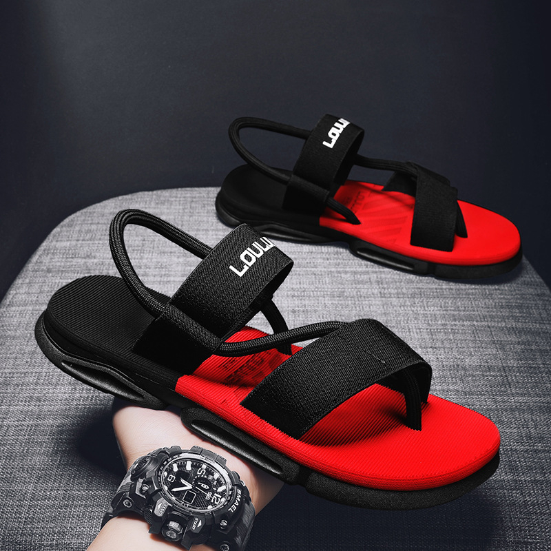L-230 Men's Summer New Open-Toe Thick Sole Sandals Breathable Non-Slip Beach Shoes