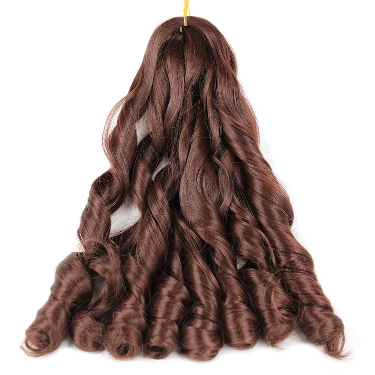 Wigs female beauty care hair dressing loose wave crochet hair braids big roll Big Waves Wig dreadlocks Big braid CRRSHOP women brown black grey wine red Chemical fiber hair 20inch 50cm long 