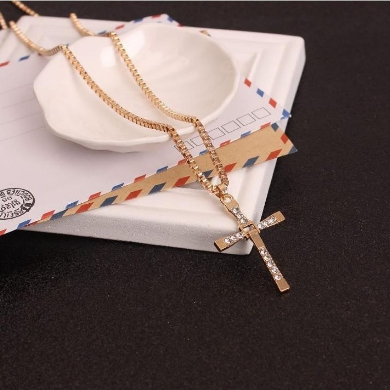 Cross necklace, men's  women's pendant necklace, unisex jewelry free shipping 