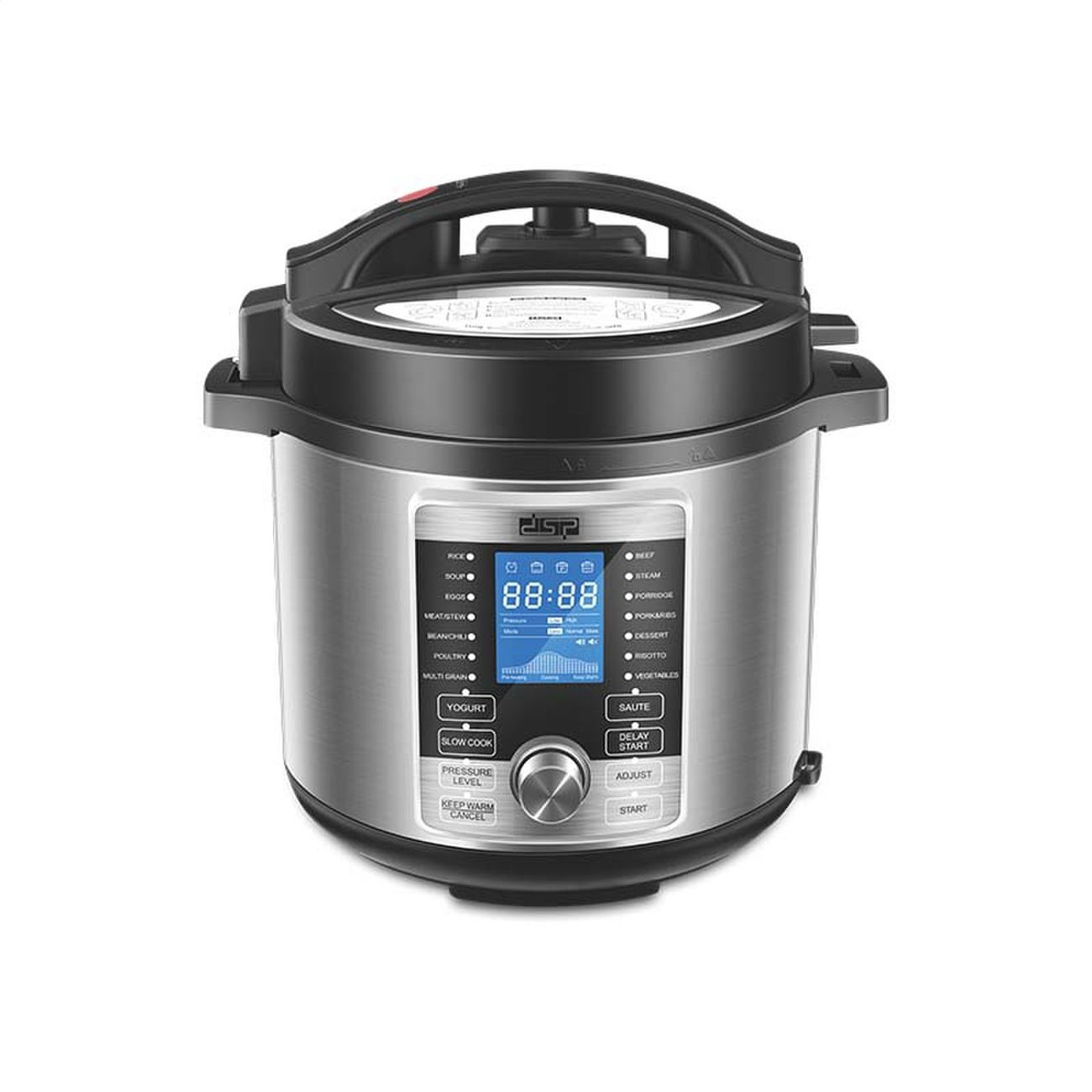Electric pressure cooker household kitchen non-stick coating inner pot 6L multi-function slow cooker, steamer, frying pan, vacuum cooking pot multi-function smart pressure cooker rice cooker