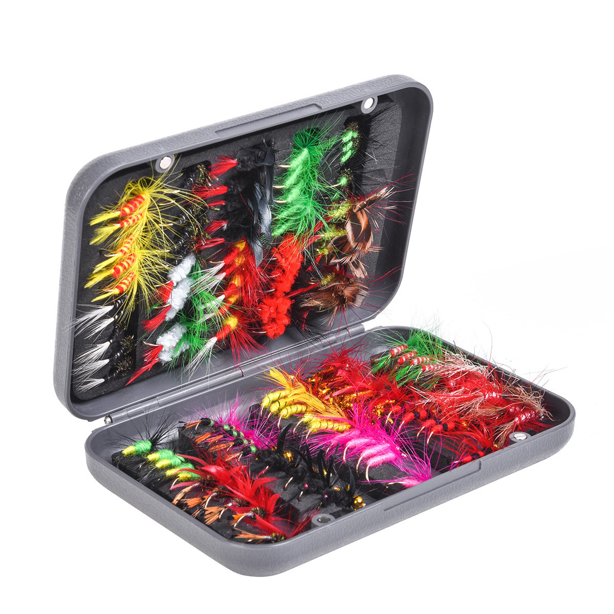 27955 Fly Fishing Lure Kit Multi-color Mixed Flies Hook Fly Fishing Bionic Butterfly Fish Hook Bait Fishing Accessory