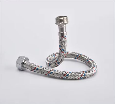 60cm Long flexible metal hose Fittings Braided Stainless Steel Wire Flexible Braided Metal Hose
