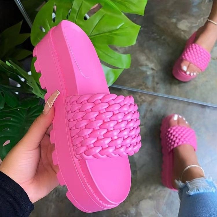 A315 Women's Summer New Casual Flat Bottom Thick Bottom Slippers, Soft and Comfortable Slippers