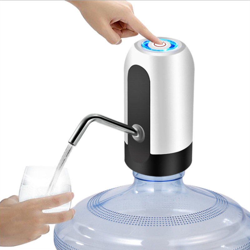 Water Pump Water Diapenser Water Pump Wireless USB Rechargeable Kitchen Appliances Black