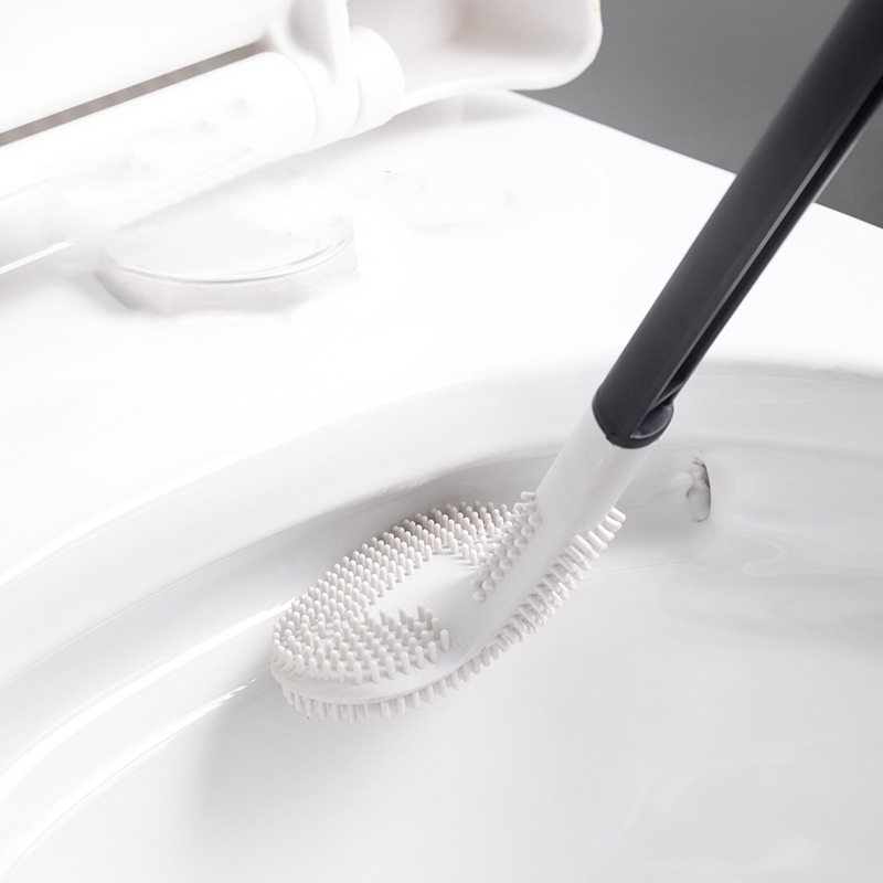 3293 Golf Toilet Brush, Golf Brush Head Toilet Brush, Golf Club Shaped Long-Handled Toilet Brush, Silicone Bathroom Toilet Cleaning Brush No Dead Corners Household Toilet