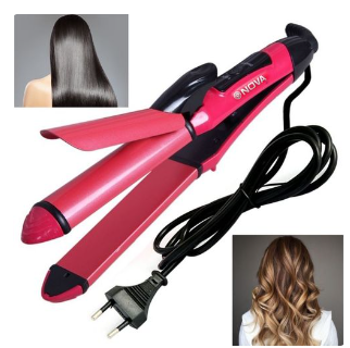 Nova Hair Straightener & Curler - Pink