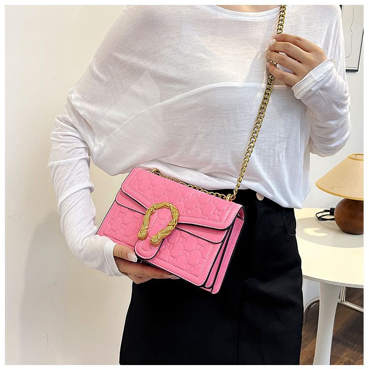 New women's bag chain bag small square bag senior sense with all the shoulder crossbody bag fashion bag FM-6005