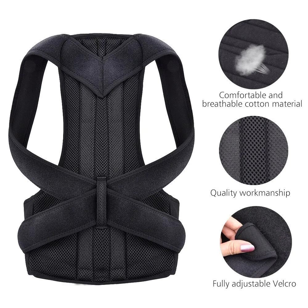 1PCS Adjustable Posture Corrector Corset Breathable Back Support Shoulder Lumbar Brace Support Straight Corrector for Men Women