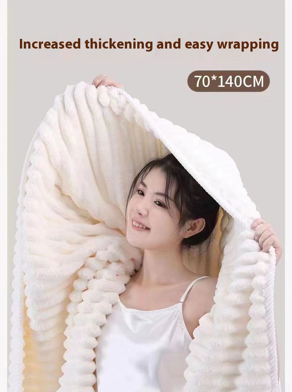 Extra Large Bath Towels 70 x 140 CM,30 x 60 CM, Coral Fleece, Larger & Lighter Weight, Quicker to Dry, Super Soft and Absorbent, Perfect for Bathroom, Pink