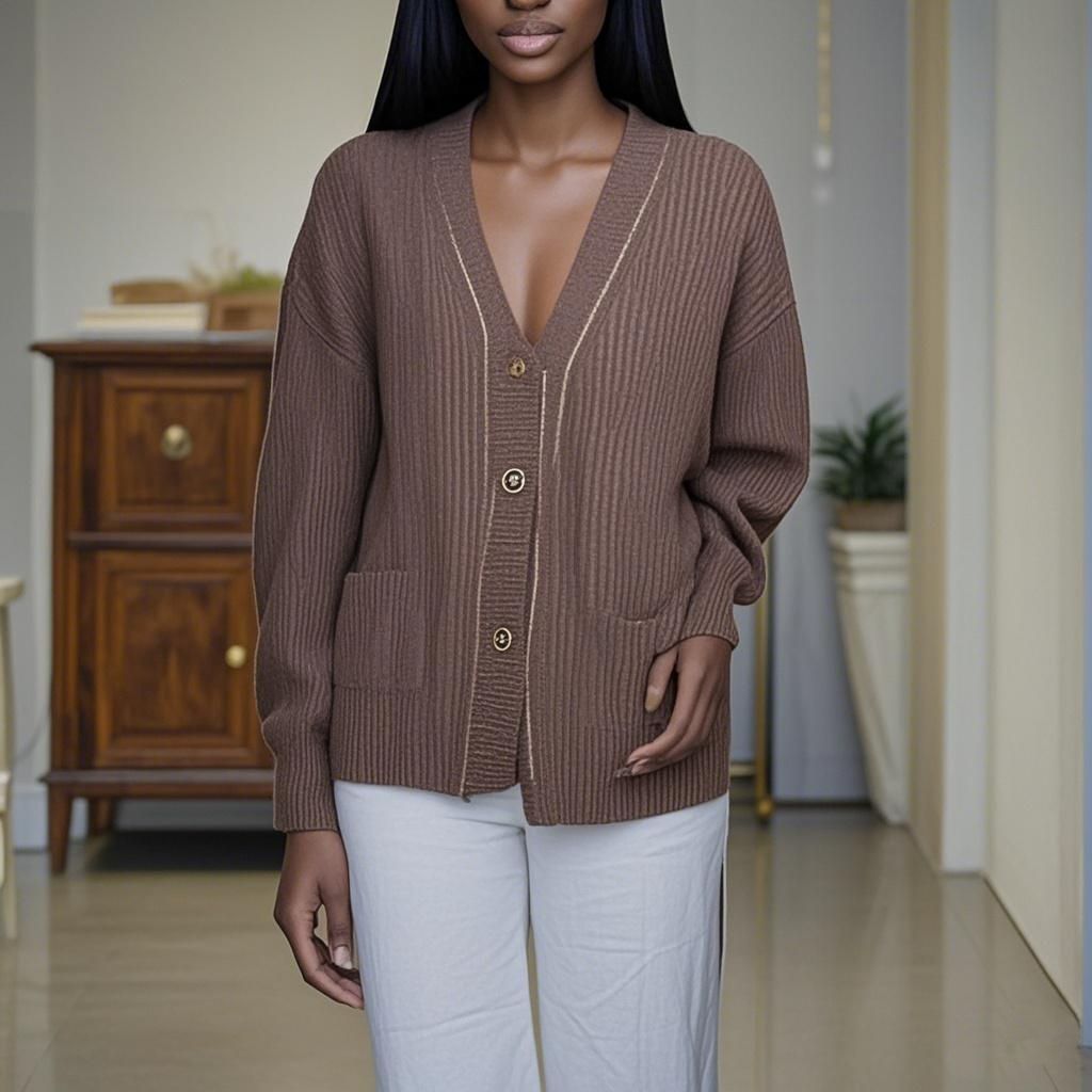 Wool knit Sweater Round Neck Women's Sweater