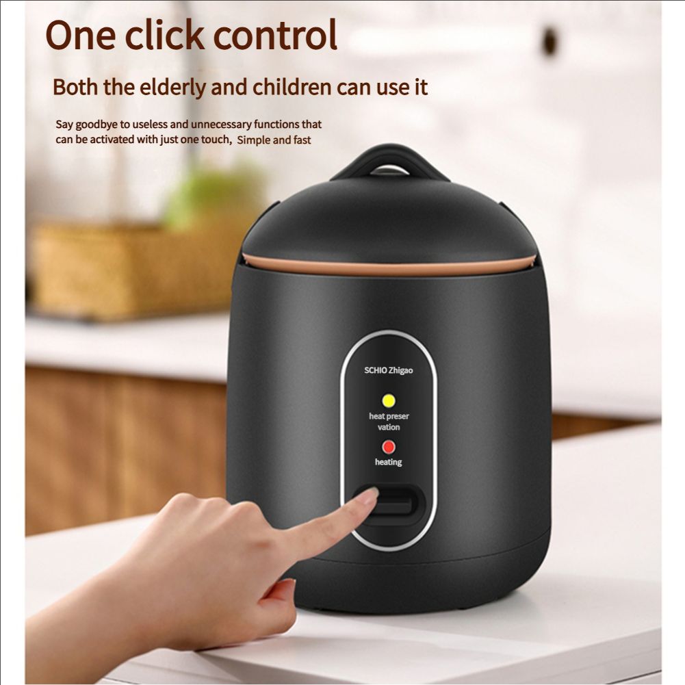 Small Rice Cooker, Mini Portable Rice Cooker with Handle, Non-Stick Ramen Cooker, Rice Maker with Keep Warm & Delay Start Function, Electric Pot