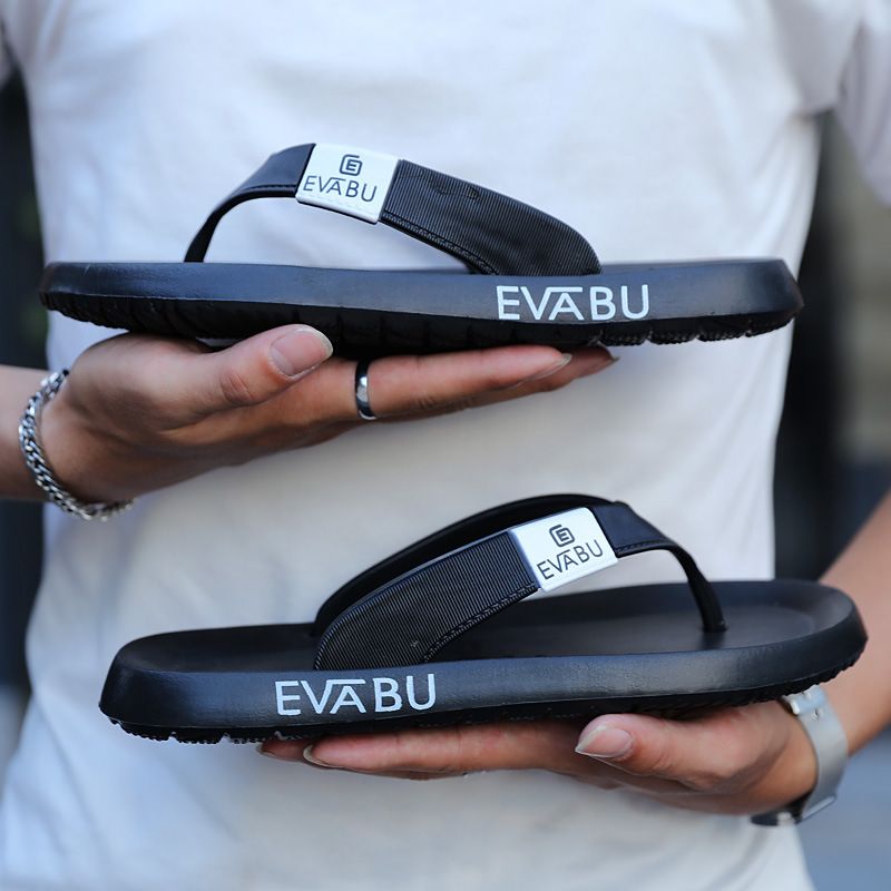 Men's EVA Cushioned Flip Flops, Non-Slip Lightweight Summer Slippers, Comfortable Casual Beach & Outdoor Footwear, 3 Colors Available, EU Size 41-45