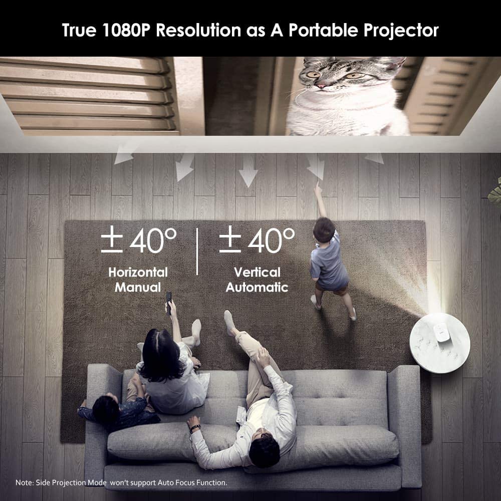 XGIMI MoGo Pro Projector 1080P Full HD DLP Portable Projector Android 9.0 with Built-in Battery Harman Kardon Blutooth Speaker