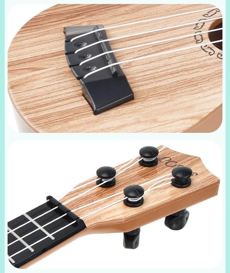 35cm Children Guitar Toy Can Be Used To Play Elementary Instruments With Paddles Simulating Yukrili Music Toys
