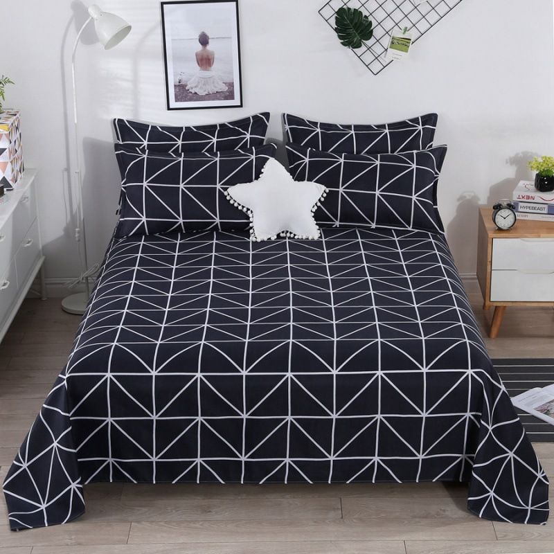 Polyester bed sheets pillowcase 48*74cm pillowslip 120*230cm ,160*230cm,200*230cm sheet free shipping01#