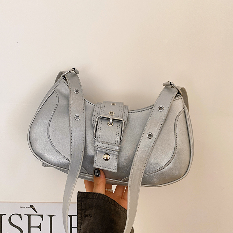 369-37035 Vintage Spice Girl Underarm Bag Niche Design Texture One Shoulder Cross-Body Bag