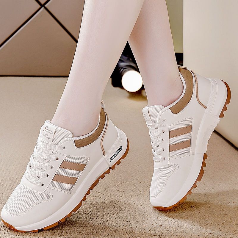 Sports shoes women 2024 autumn new mesh surface breathable comfortable tide with casual lightweight soft soled daddy shoes FD-73