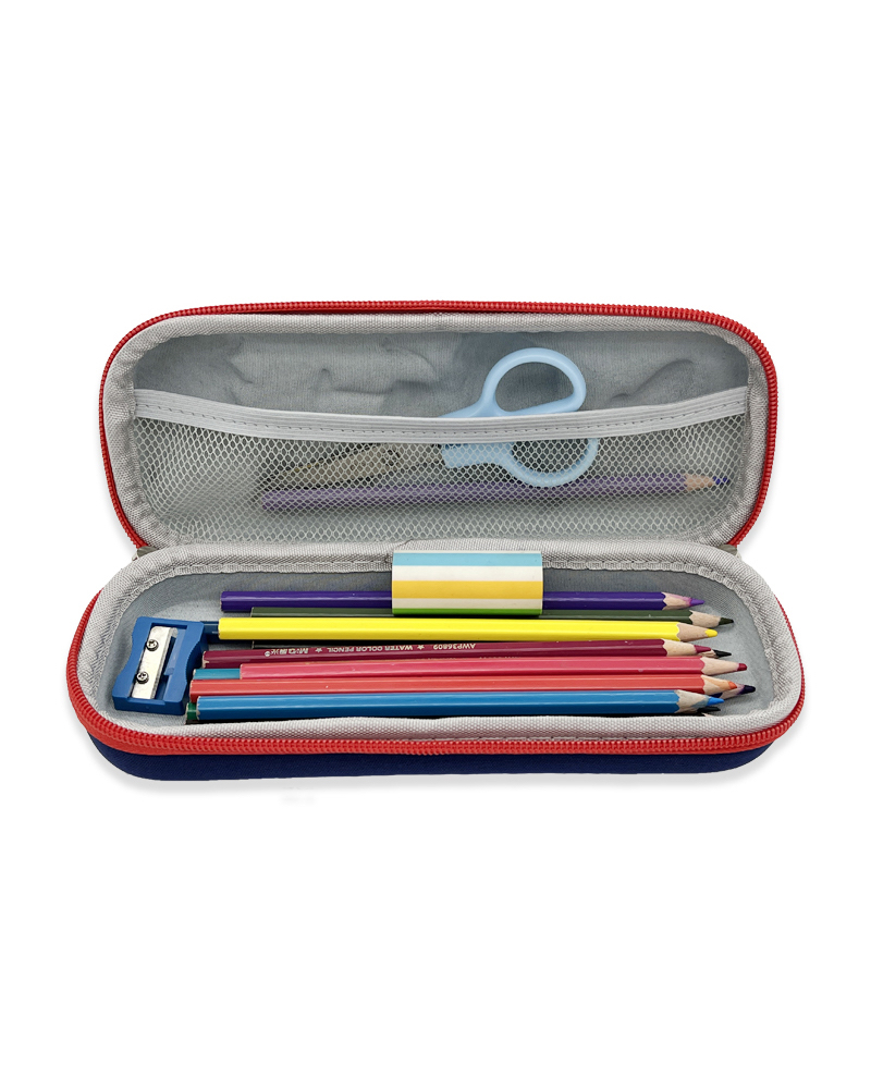 3D Embossed Pencil Box for Kids, Teens, Pencil Case for Boys, Astronaut, Spaceship, Anti-Shock, Multi Compartments, Large Capacity, School Supply, Stationery