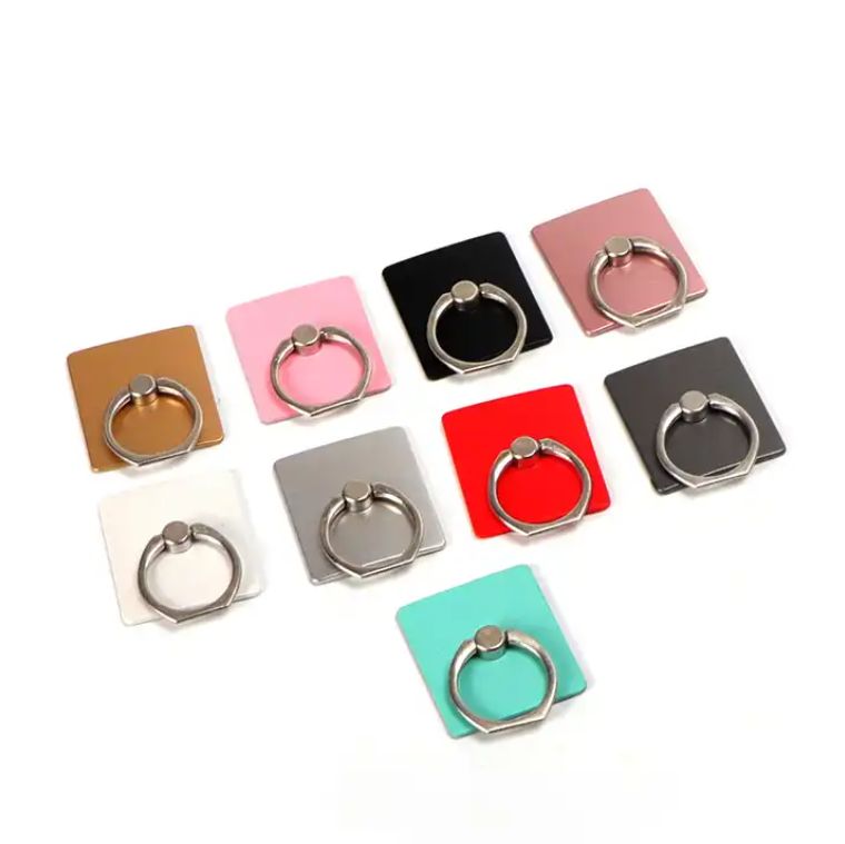 Phone Ring Grip Finger Holder Stand -  Safe and Secure Grip - Compact and slim design (6.1mm) - Rotates 360 degrees and swivels 180 degrees - Ring Phone Holder