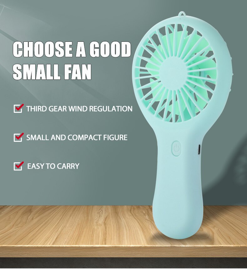 F1 Handheld Small Fan Cooler Portable Small Usb Charging Fan Mini Silent Charging Desk Dormitory Office Student Gifts Long Endurance