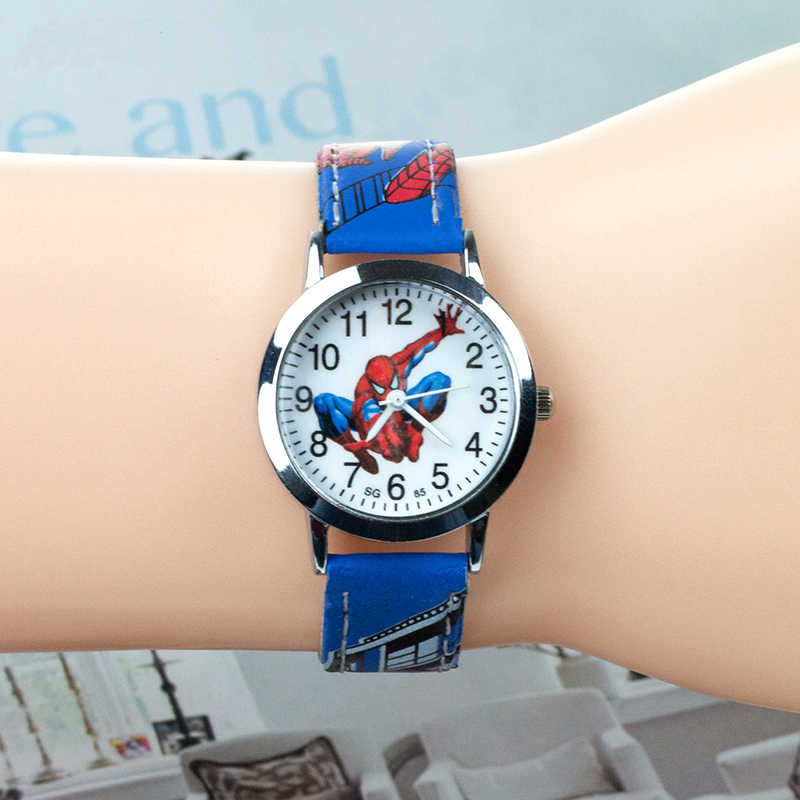 Cartoon Kids Watches 30M Waterproof Cool Pattern Leather Strap Children Wristwatch Boys Babys Gift Montre Enfant 2021