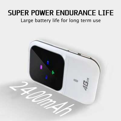 4G-LTE Mobile Broadband WiFi Wireless Router Portable MiFi Hotspot White