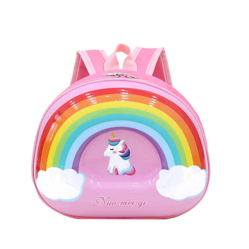 PC 2016&372 2023 New School Bag Cartoon Toddler Baby Backpack Boy Girl Kids Eggshell Bag Cute Rainbow Backpack