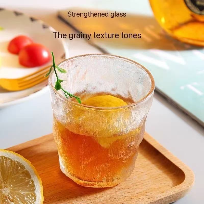 Glacier pattern glass cup water cup woman summer beer cup home milk tea cup man ins style beverage coffee cup