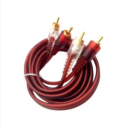 3M 4ch 2ch RCA to RCA Car Subwoofer Modified Pure Copper Cable Car Adapter Stereo Audio 2RCA Cord Male to Male Connector