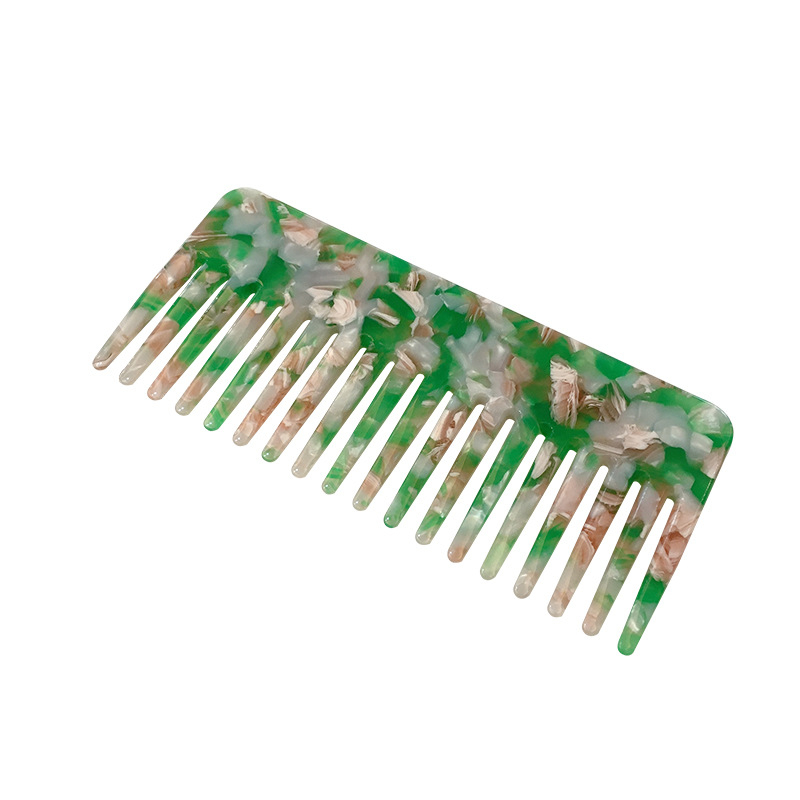 1171 Korean Design Acetate Hair Combs, Colorful Hairdressing Flexible Durable Cellulose Hair Styling Combs