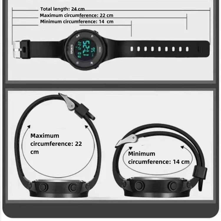 Wrist Watch Waterproof luminous electronic watch Multi functional sports watch CRRSHOP men women Trendy and minimalist watch waterproof Durable to fall Date display Stopwatch timing Alarm mode 
