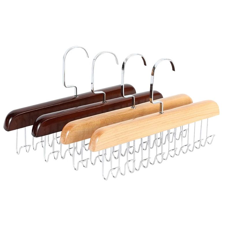 Hanger,Solid wood hanger, 16 hook hook hanger, underwear sling storage, clothes hanging, storage rack, dedicated hanger