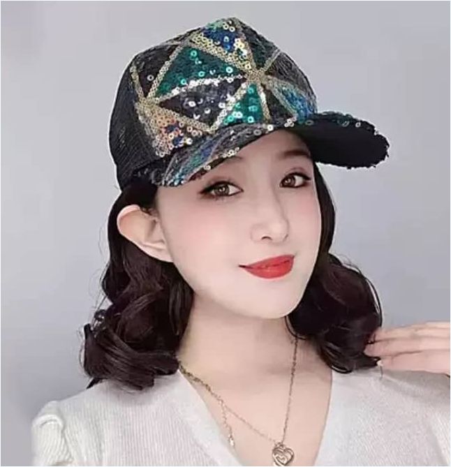 Cap with Hair Extensions for Women Heat Resistant Synthetic Adjustable Hairpiece Replacement Wigs in Hat for Girls
