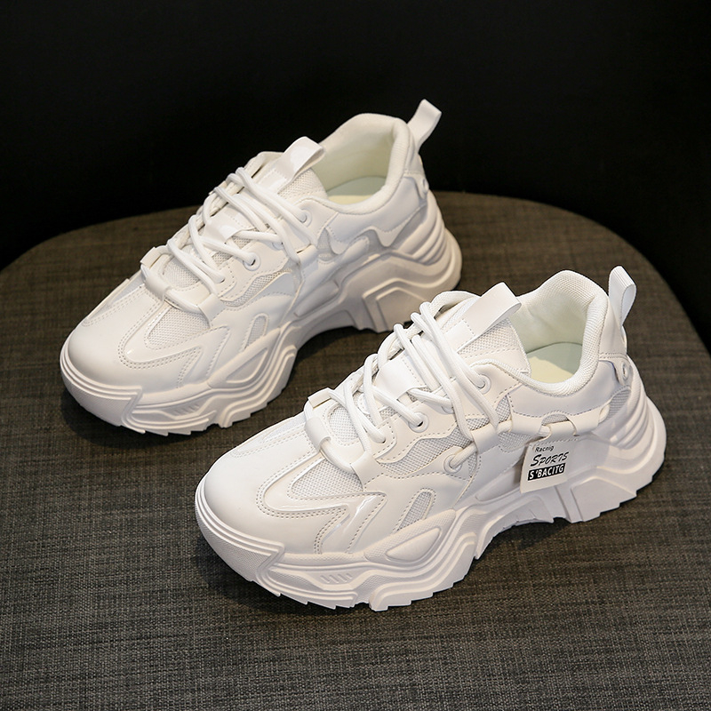 K-9-1 Women's New Non-Slip Mesh Running Shoes Solid Color Breathable Casual Sneakers